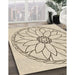 Machine Washable Transitional Moccasin Beige Rug in a Family Room, wshpat1869brn