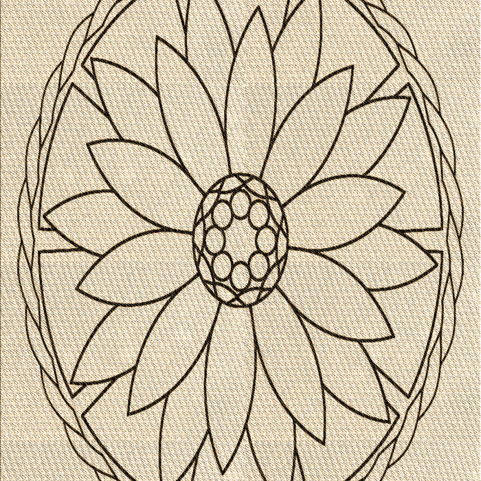 Machine Washable Transitional Moccasin Beige Rug, wshpat1869brn