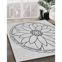 Patterned Platinum Gray Rug, pat1869gry