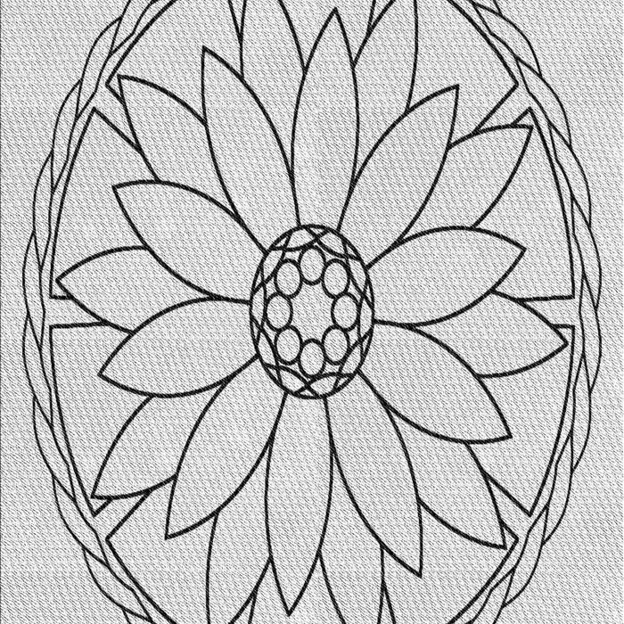 Patterned Platinum Gray Rug, pat1869gry