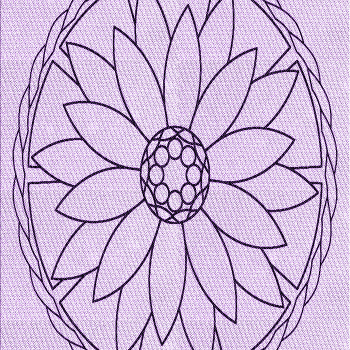 Patterned Lilac Purple Rug, pat1869pur