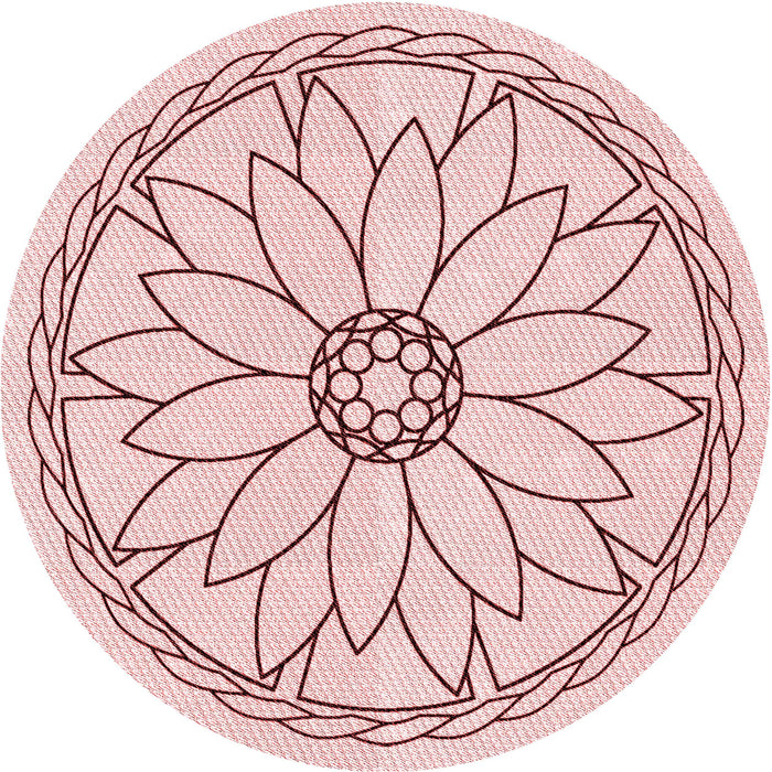 Square Machine Washable Transitional Pink Rug in a Living Room, wshpat1869rd