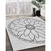 Machine Washable Transitional White Smoke Rug in a Family Room, wshpat1869