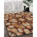 Patterned Sand Brown Novelty Rug in Family Room, pat186