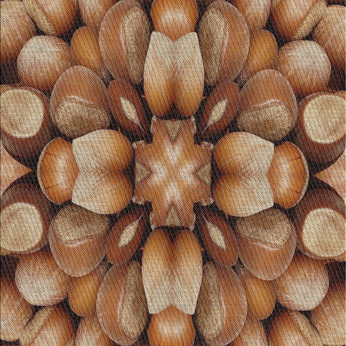 Patterned Sand Brown Novelty Rug, pat186