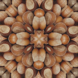 Sideview of Machine Washable Transitional Sand Brown Rug, wshpat186