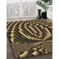 Patterned Bronze Brown Rug, pat187brn