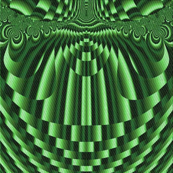 Round Patterned Deep Emerald Green Rug, pat187grn