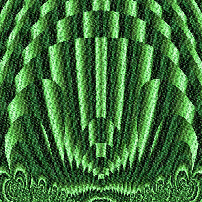 Patterned Deep Emerald Green Rug, pat187grn