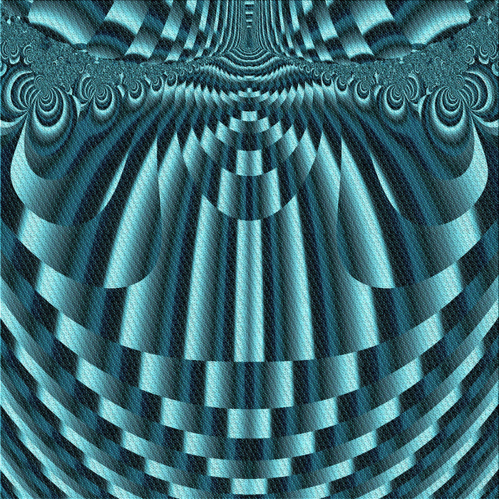 Round Patterned Dark Turquoise Green Rug, pat187lblu