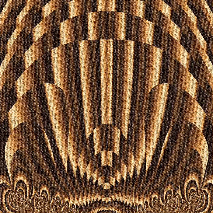 Patterned Orange Rug, pat187org