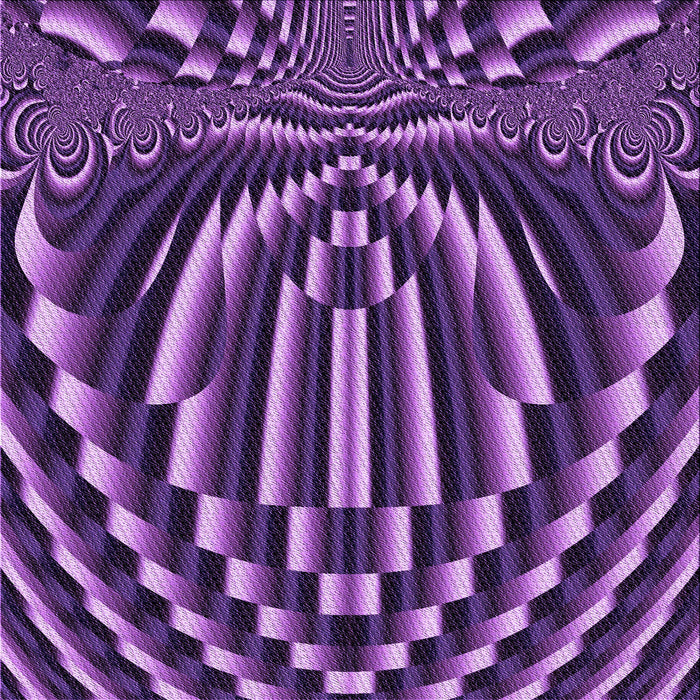 Round Patterned Purple Rug, pat187pur