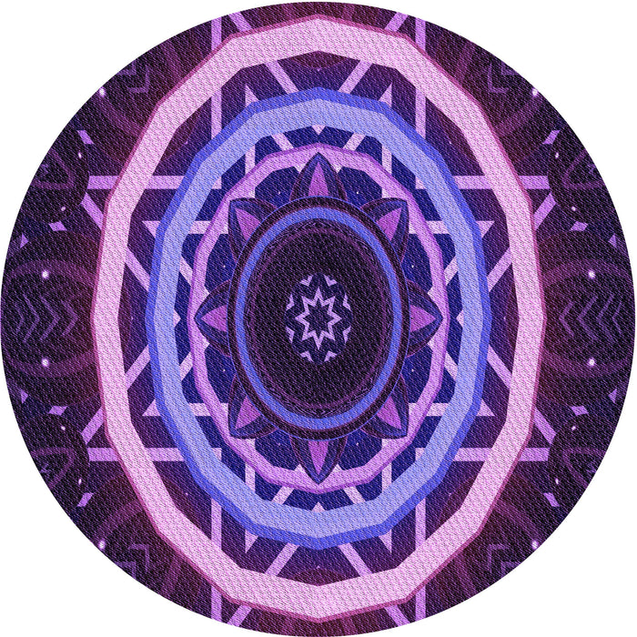 Square Machine Washable Transitional Indigo Purple Rug in a Living Room, wshpat1870pur