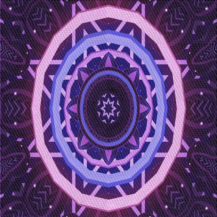 Round Machine Washable Transitional Indigo Purple Rug, wshpat1870pur