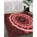 Machine Washable Transitional Maroon Red Rug in a Family Room, wshpat1870rd