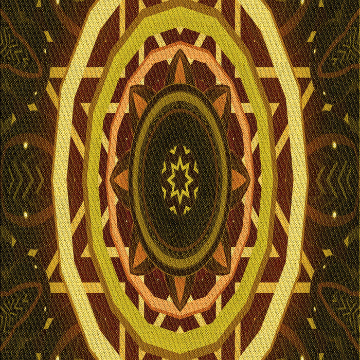 Patterned Red Rug, pat1870yw