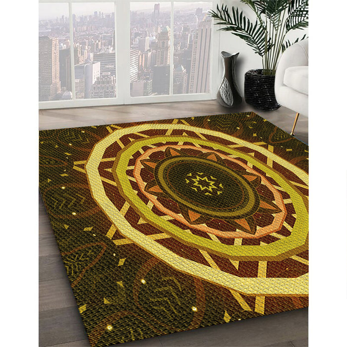 Machine Washable Transitional Night Red Rug in a Family Room, wshpat1870yw