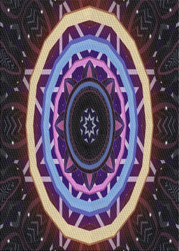 Patterned Gunmetal Gray Novelty Rug, pat1870