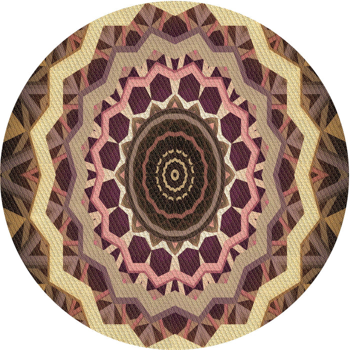 Square Patterned Peru Brown Rug, pat1871brn