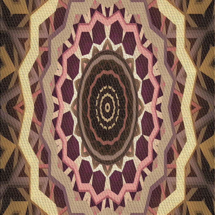 Patterned Peru Brown Rug, pat1871brn