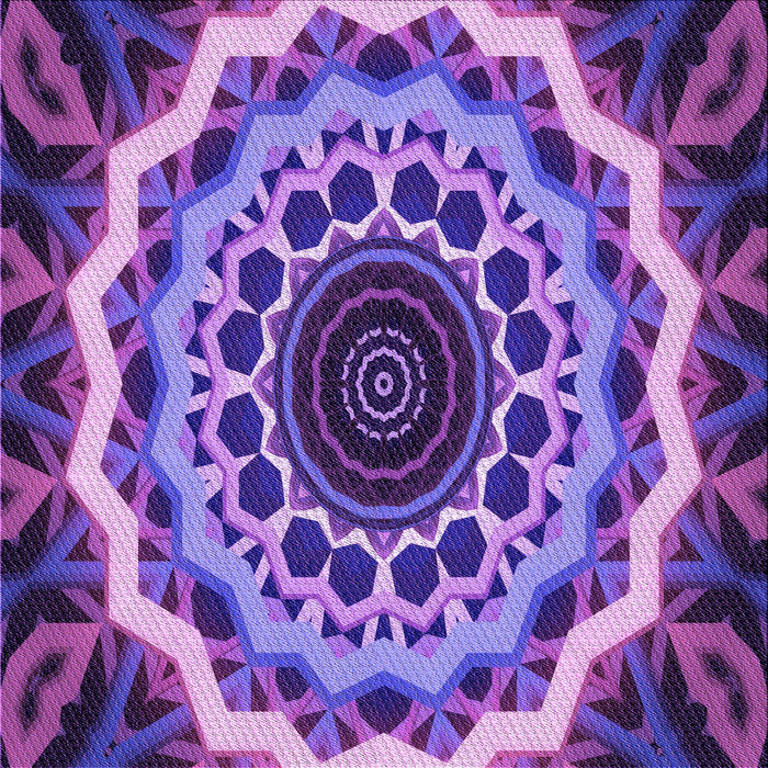 Round Machine Washable Transitional Purple Rug, wshpat1871pur