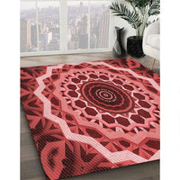 Patterned Red Rug, pat1871rd