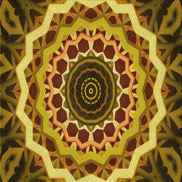 Round Patterned Red Brown Rug, pat1871yw