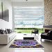 Square Machine Washable Transitional Dark Gray Rug in a Living Room, wshpat1871