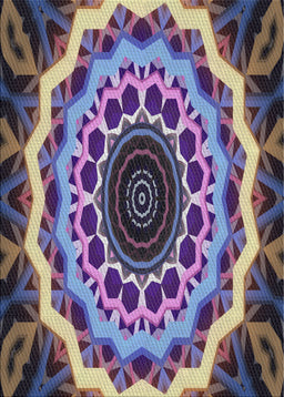 Patterned Dark Gray Novelty Rug, pat1871