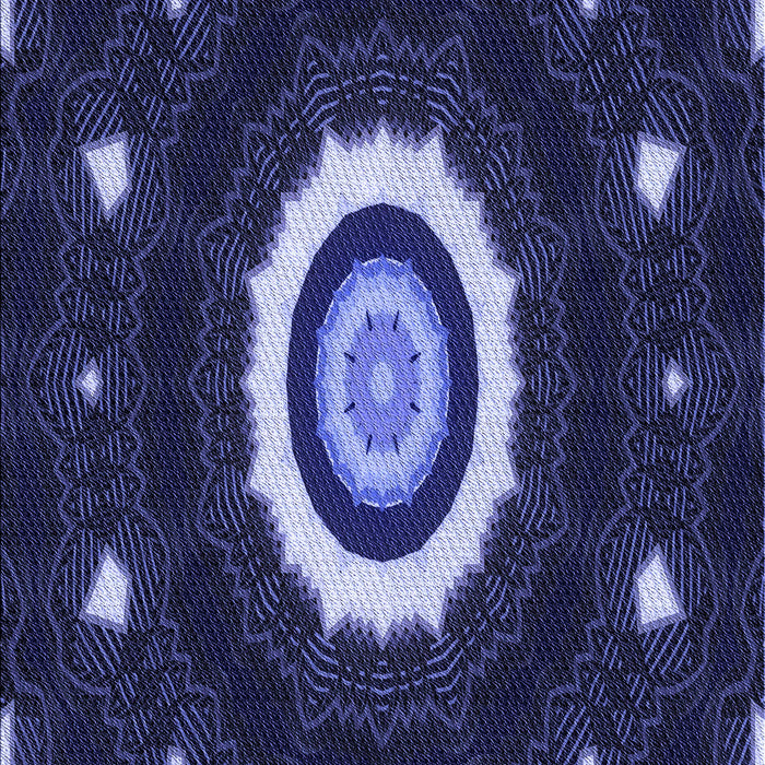 Machine Washable Transitional Night Blue Rug, wshpat1872blu