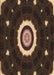 Patterned Black Brown Rug, pat1872brn