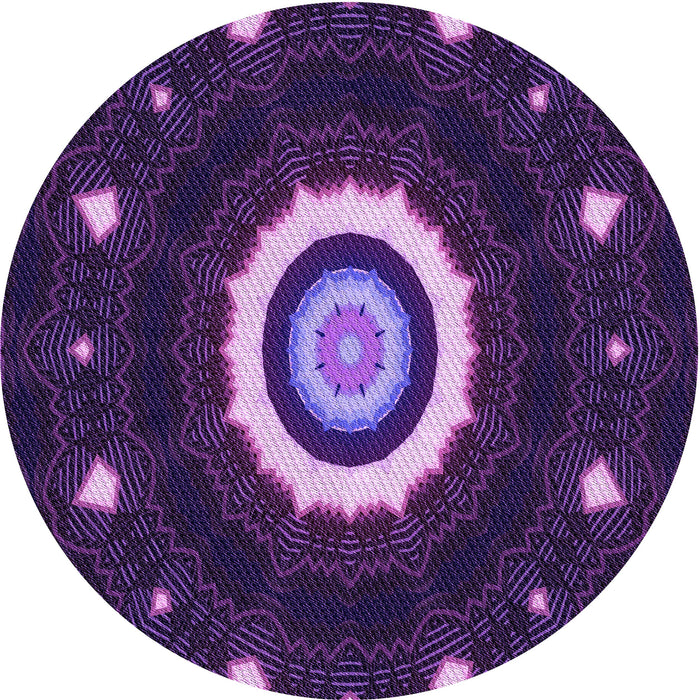 Square Patterned Dark Orchid Purple Rug, pat1872pur