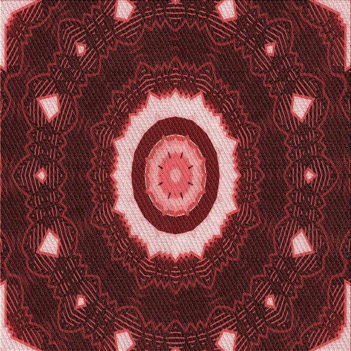 Round Machine Washable Transitional Cherry Red Rug, wshpat1872rd