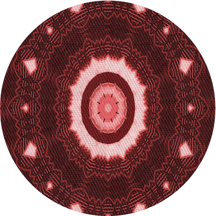 Square Machine Washable Transitional Cherry Red Rug in a Living Room, wshpat1872rd