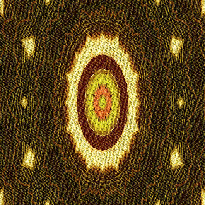 Patterned Black Brown Rug, pat1872yw