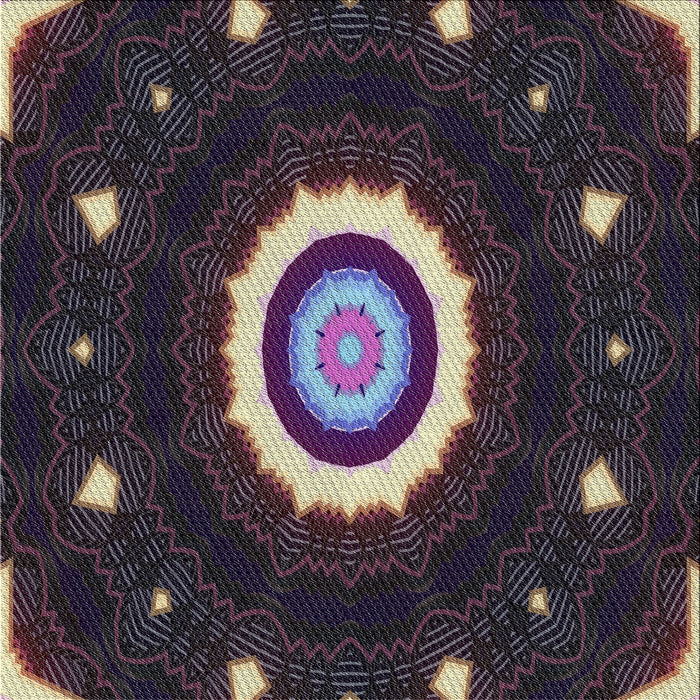 Square Patterned Mid Gray Novelty Rug, pat1872