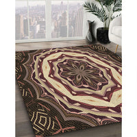 Patterned Peru Brown Rug, pat1873brn