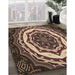 Machine Washable Transitional Peru Brown Rug in a Family Room, wshpat1873brn