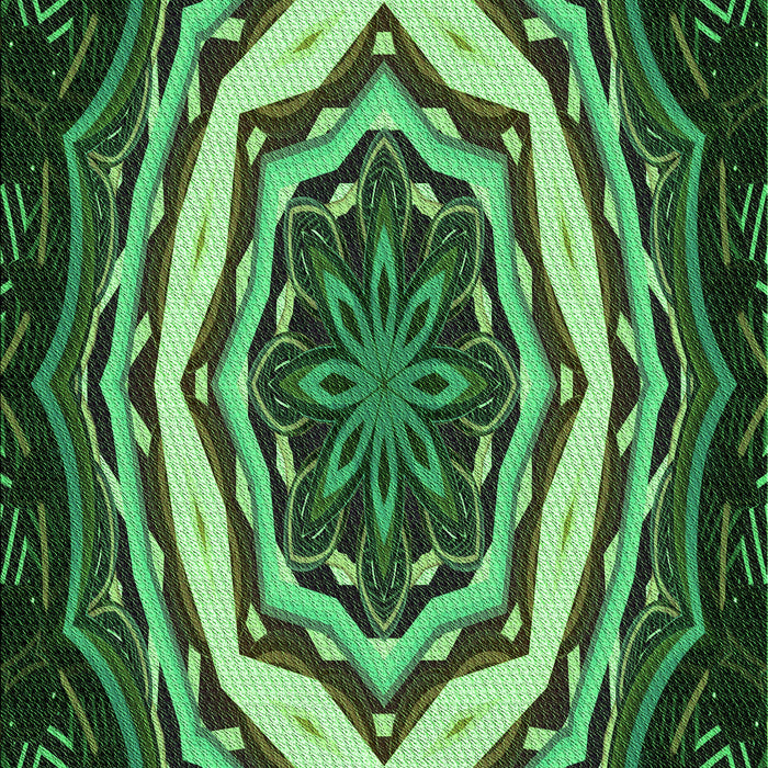 Patterned Dark Forest Green Rug, pat1873grn