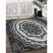 Machine Washable Transitional Dark Gray Rug in a Family Room, wshpat1873gry