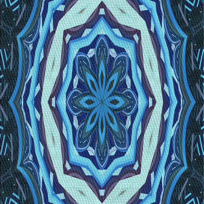 Patterned Lapis Blue Rug, pat1873lblu