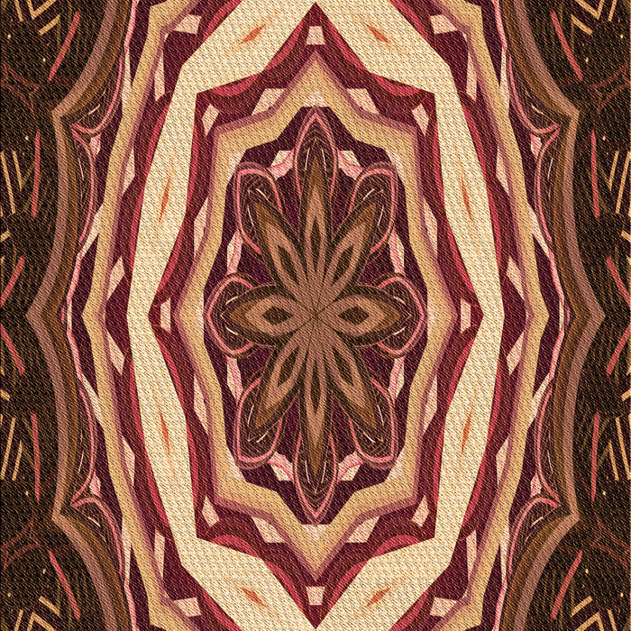 Patterned Orange Rug, pat1873org