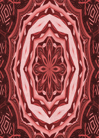Machine Washable Transitional Crimson Red Rug, wshpat1873rd