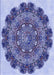 Patterned Deep Periwinkle Purple Rug, pat1874blu