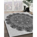 Machine Washable Transitional Silver Gray Rug in a Family Room, wshpat1874gry