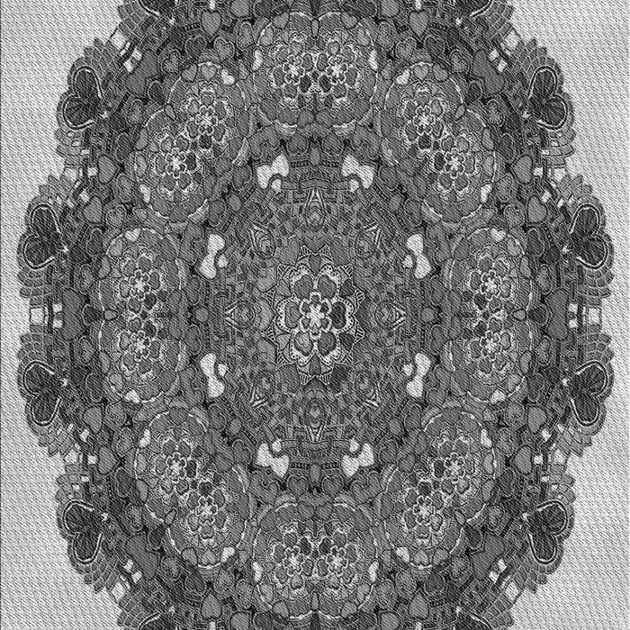 Machine Washable Transitional Silver Gray Rug, wshpat1874gry