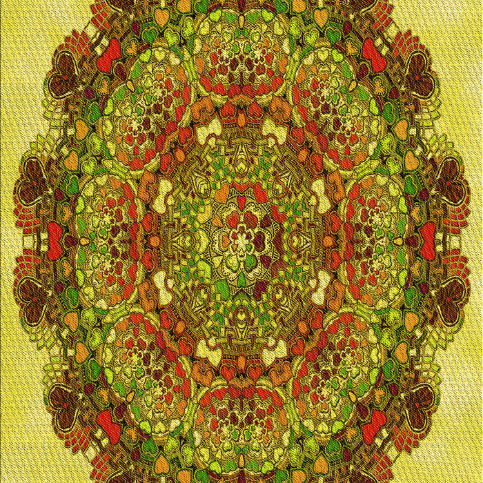 Patterned Saddle Brown Rug, pat1874yw