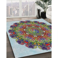 Patterned Purple Novelty Rug, pat1874