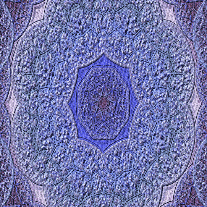 Patterned Deep Periwinkle Purple Rug, pat1875blu