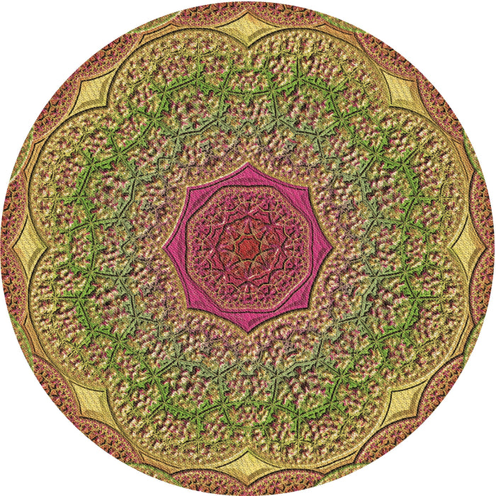 Square Machine Washable Transitional Brown Red Rug in a Living Room, wshpat1875brn